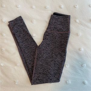 Beyond Yoga, space dye leggings, high rise, small, purple/pink